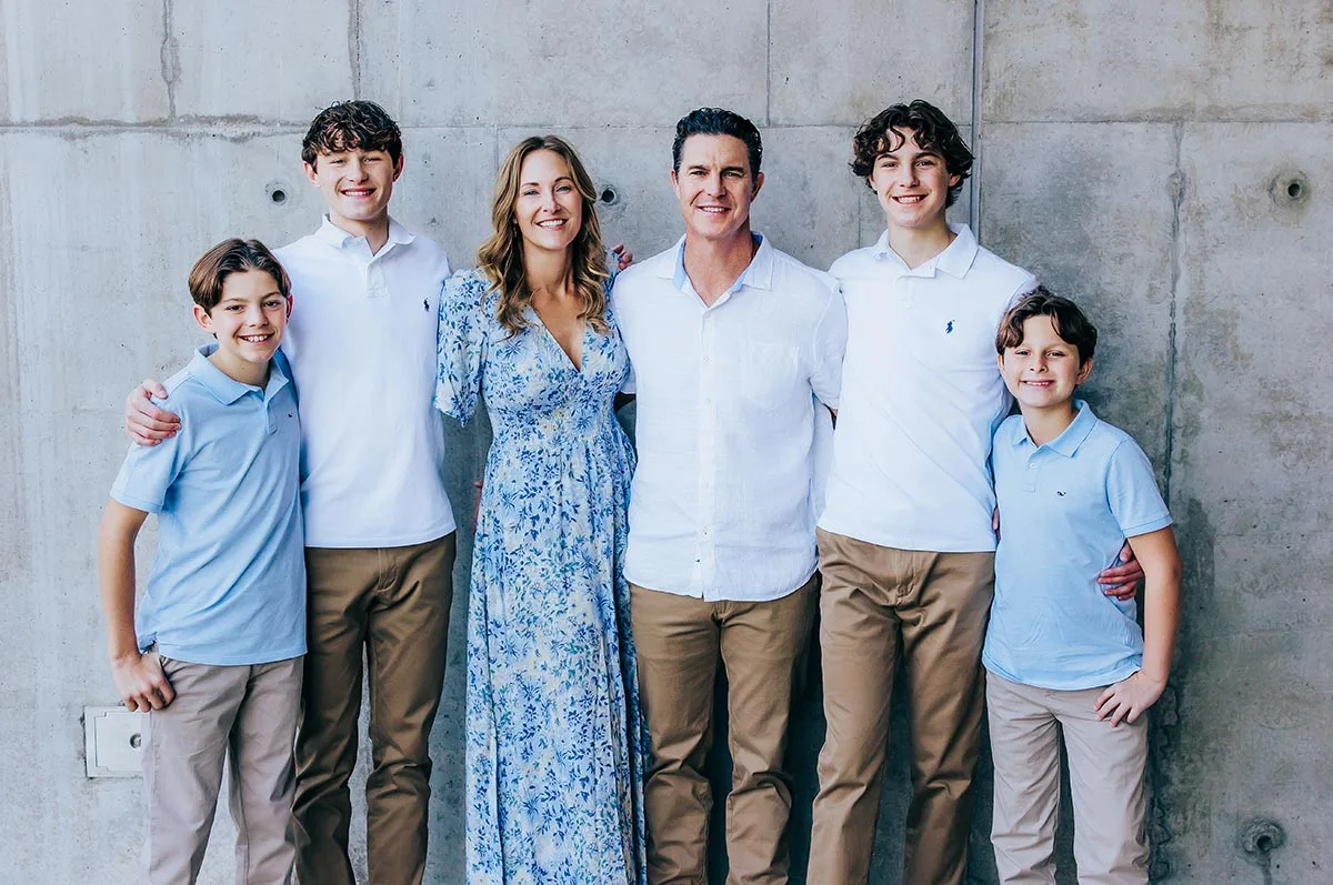 Dr. Eric Leber and family